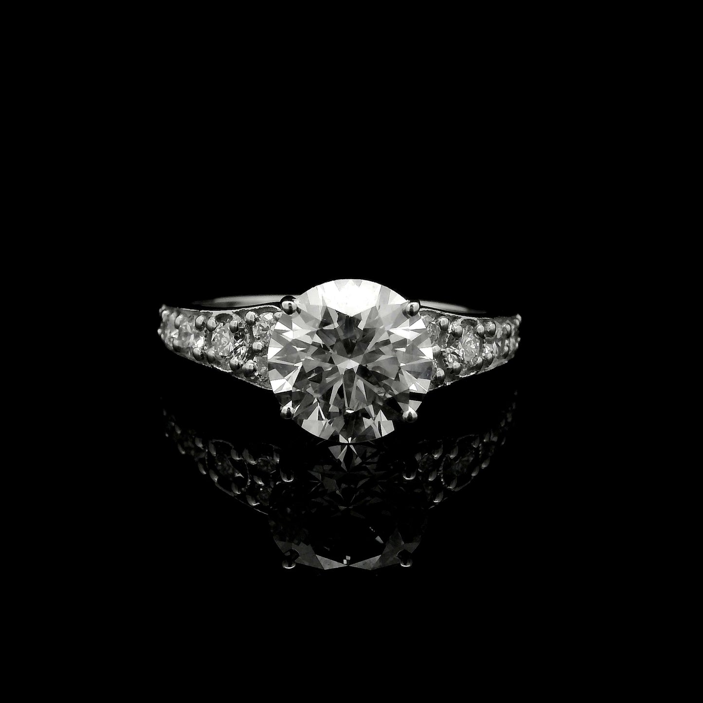 2.55 Carats Lab Grown Diamond 14K Gold Ring