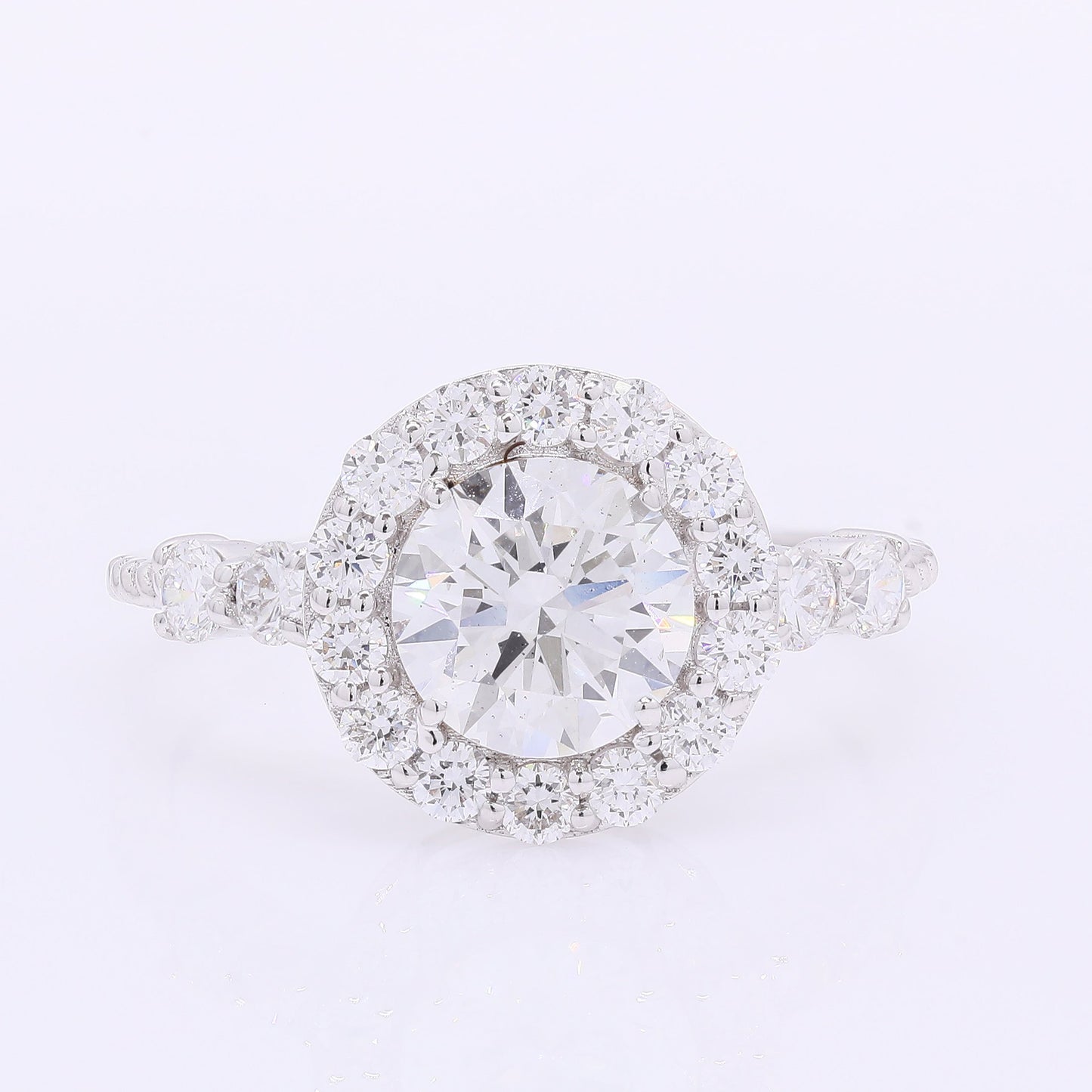 2.03 Carats Lab Grown Diamond 14K Gold Ring