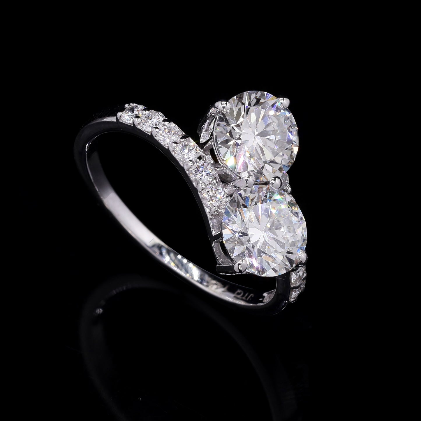 2.54 Carats Lab Grown Diamond 14K Gold Ring