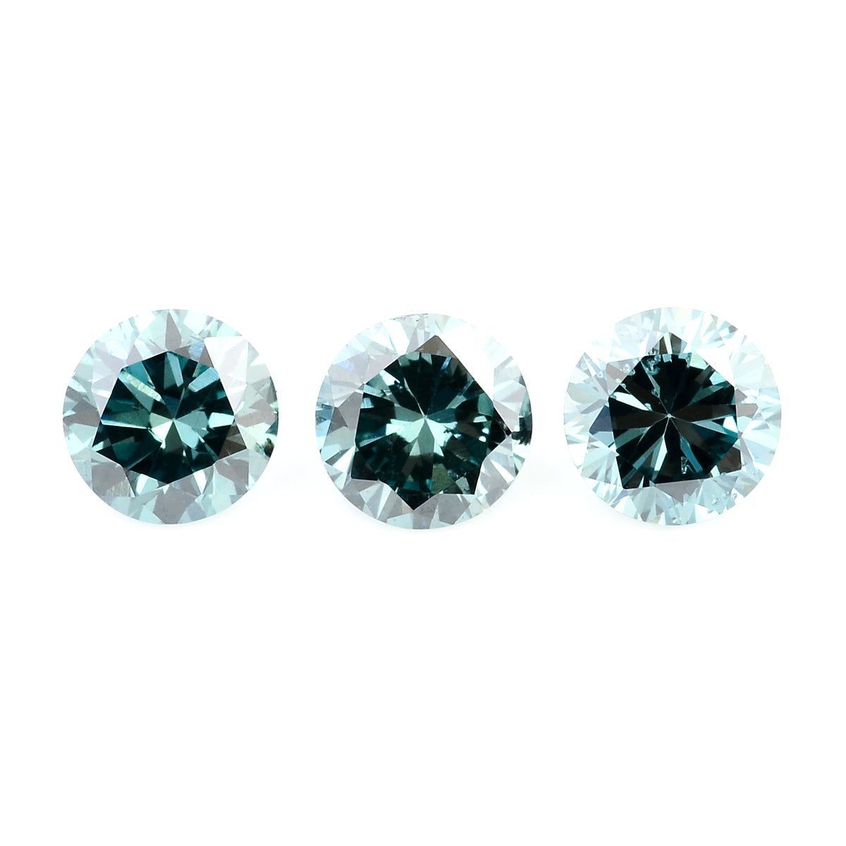 0.54 Blue Diamond Round Loose Gemstone