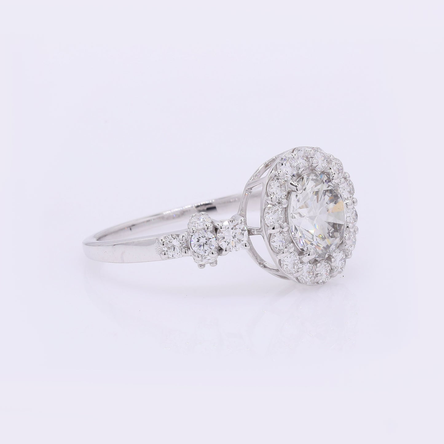 2.01 Carats Lab Grown Diamond 14K Gold Ring