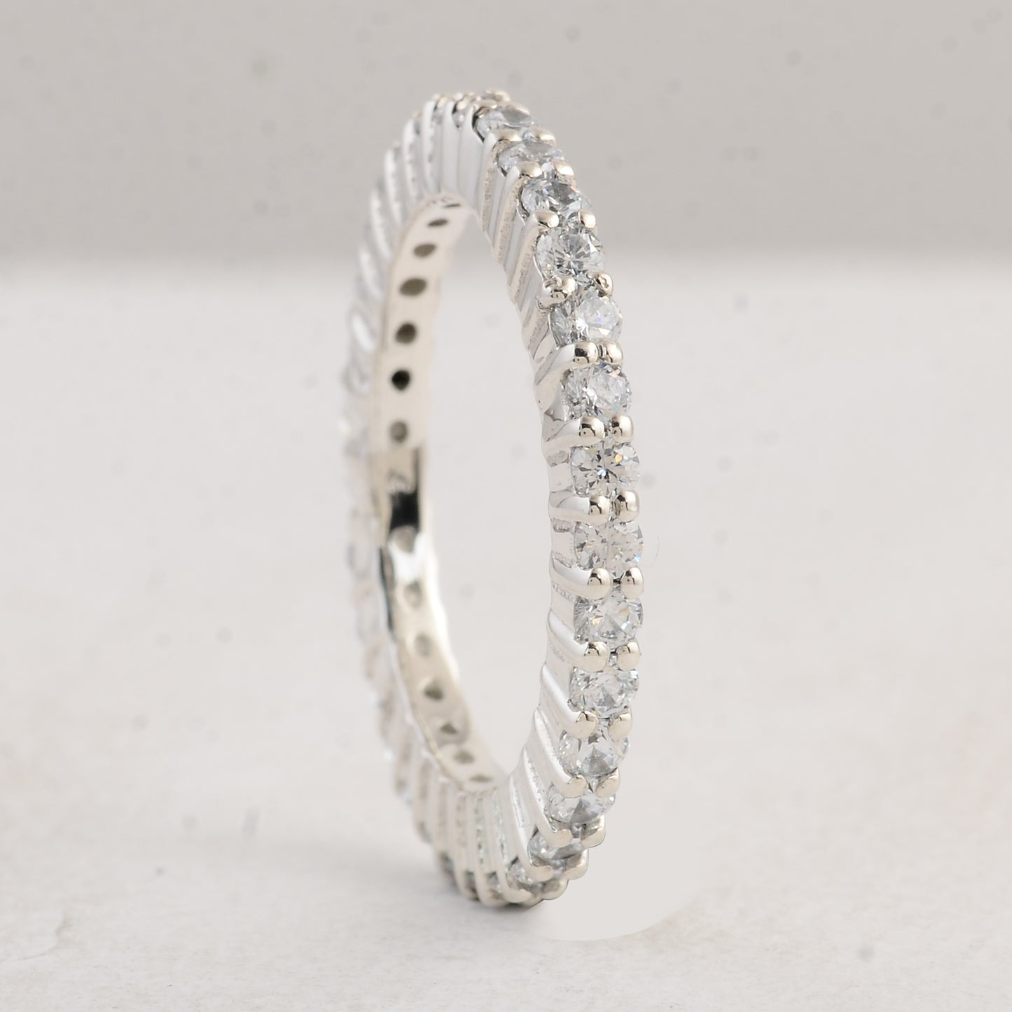 2.10 Ct Round Cubic Zirconia 925 Sterling Silver Ring