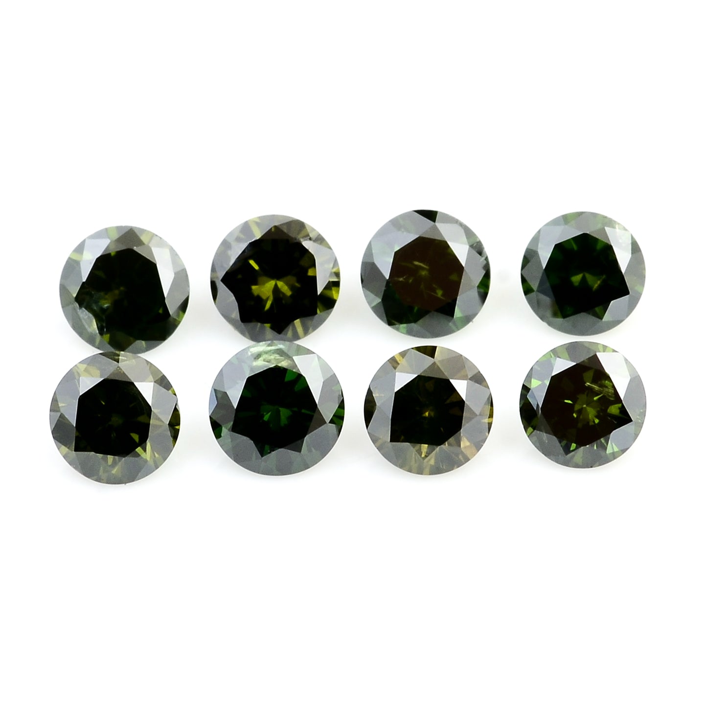 0.80 Green Diamond Round Loose Gemstone