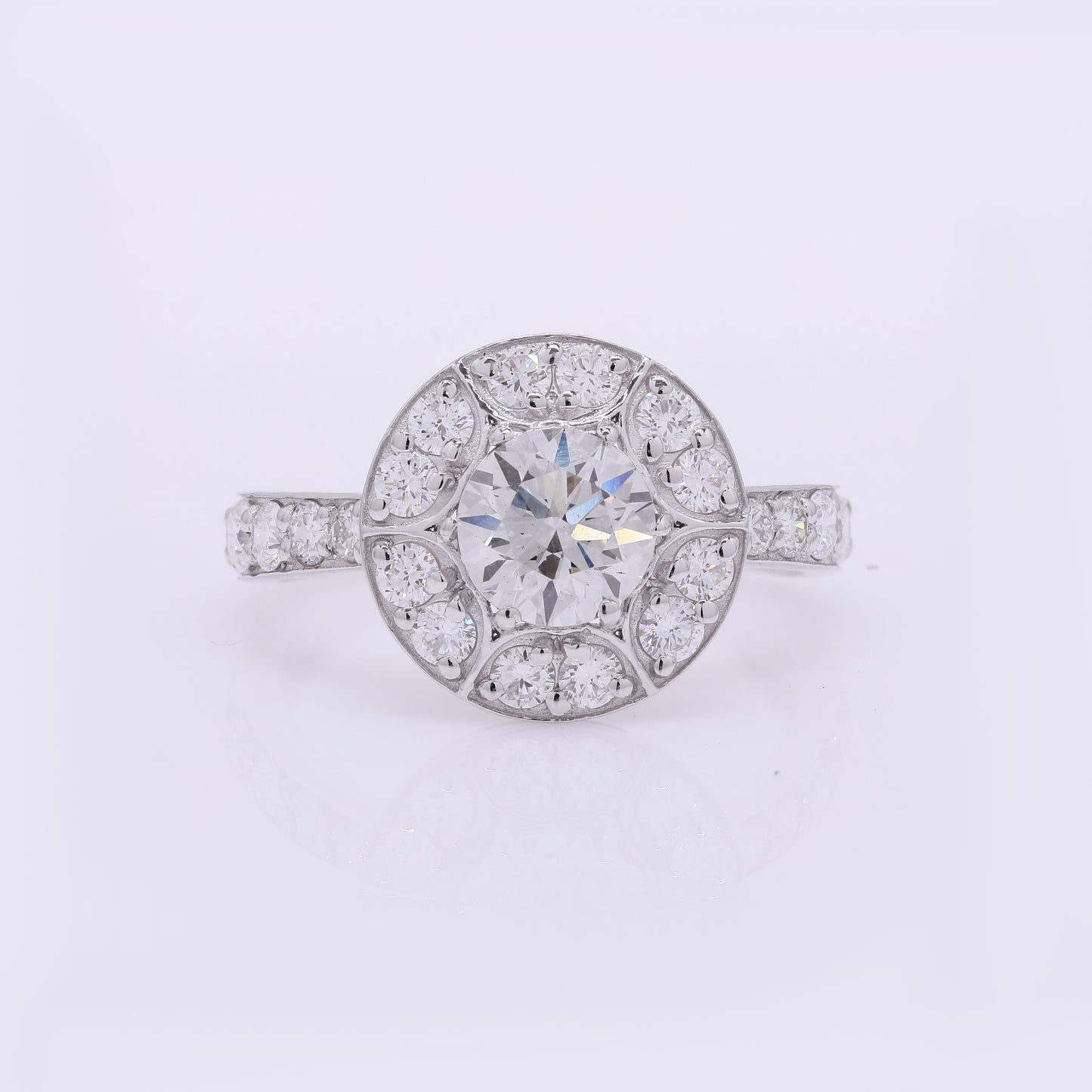 2.21 Carats Lab Grown Diamond 14K Gold Ring