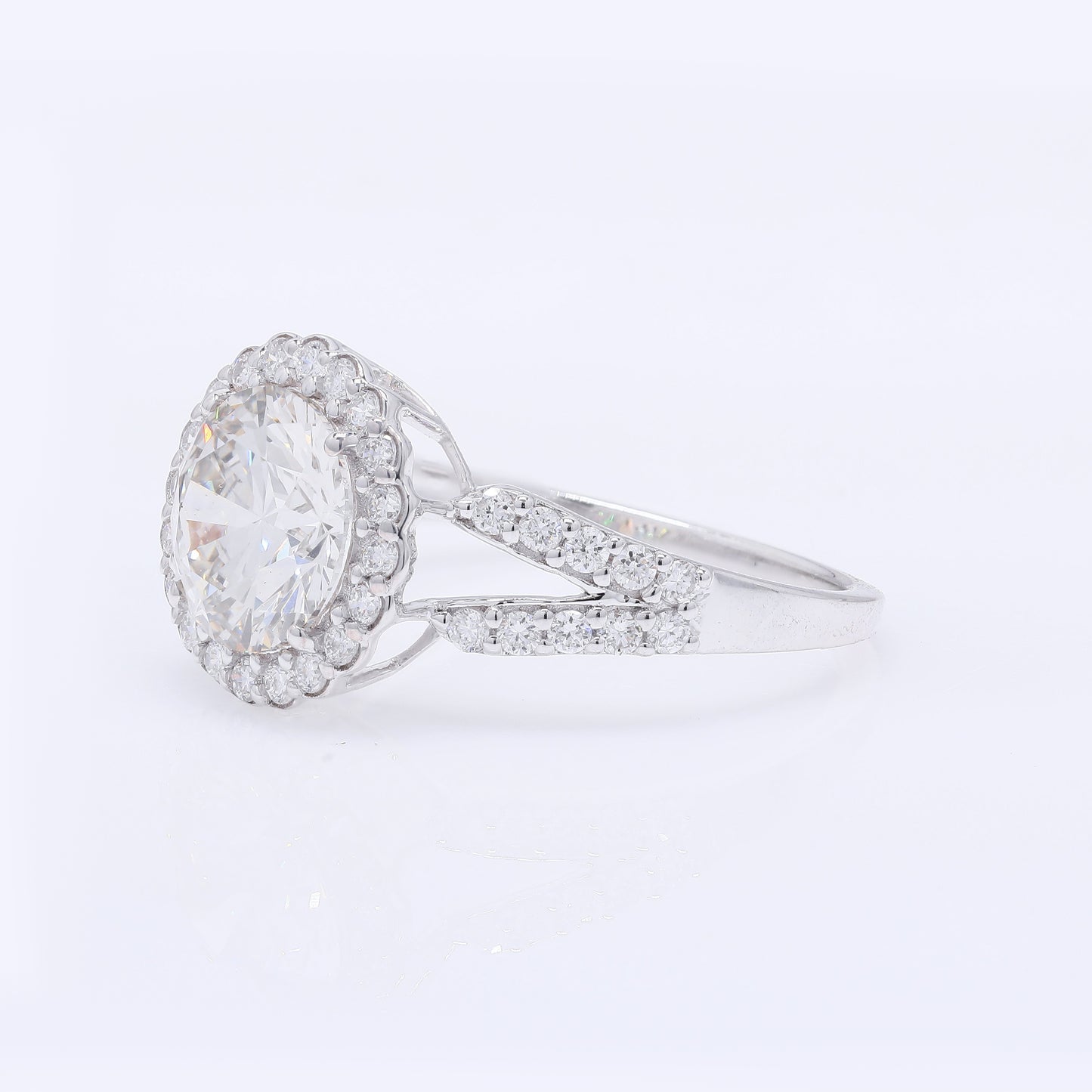 2.48 Carats Lab Grown Diamond 14K Gold Ring