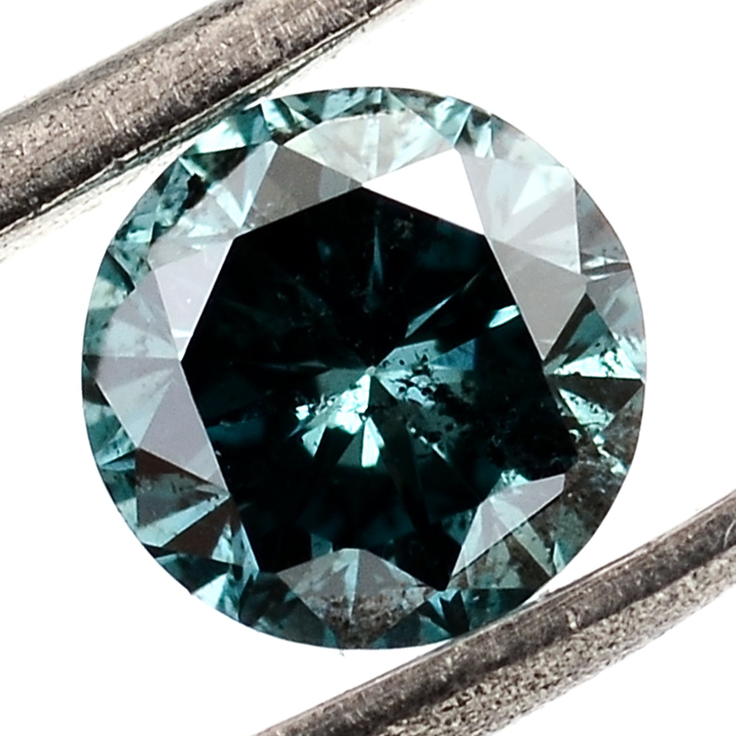 0.54 Blue Diamond Round Loose Gemstone