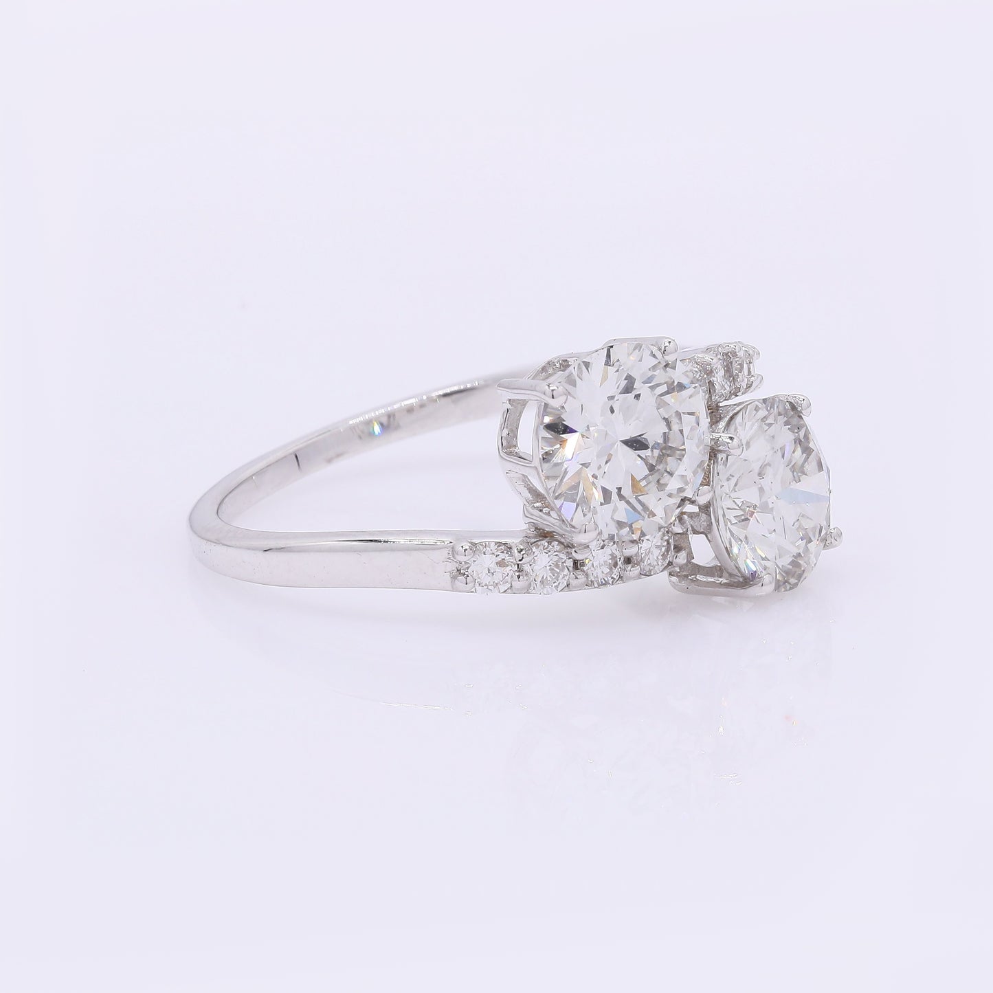 2.29 Carats Lab Grown Diamond 14K Gold Ring