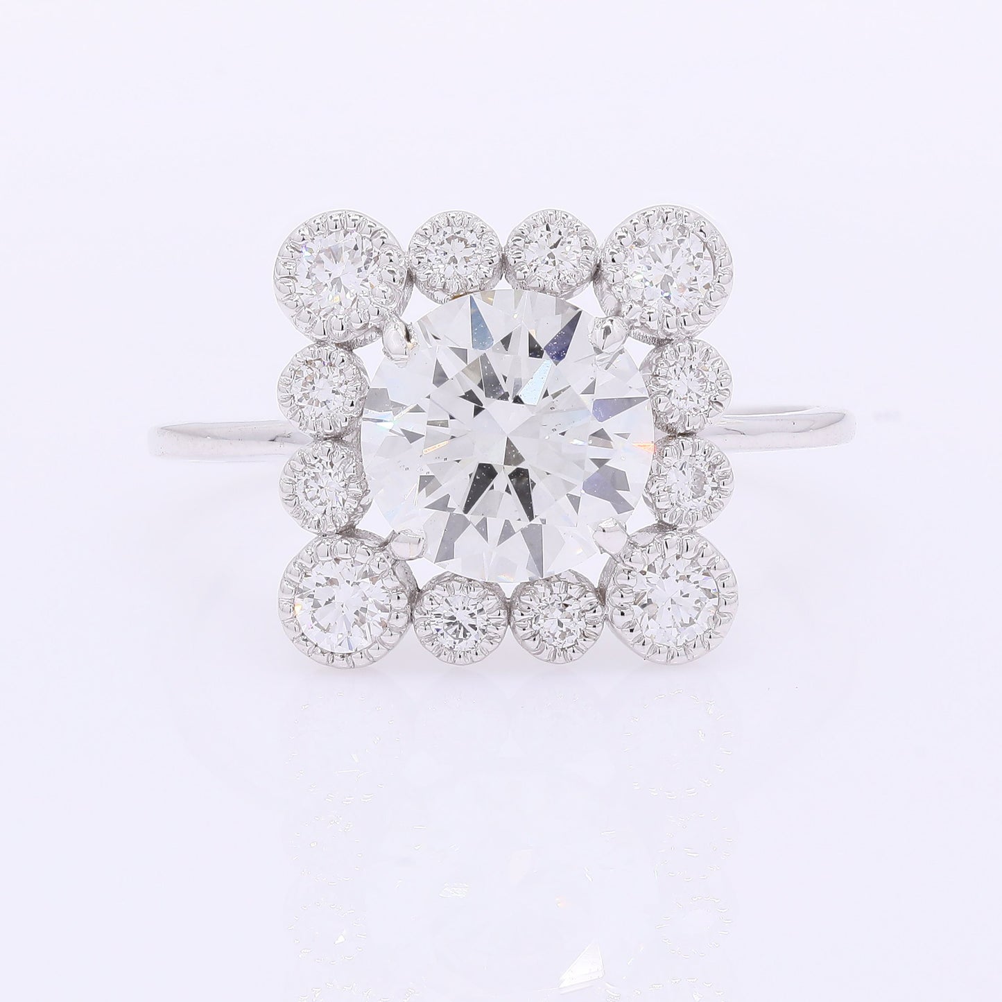 2.44 Carats Lab Grown Diamond 14K Gold Ring