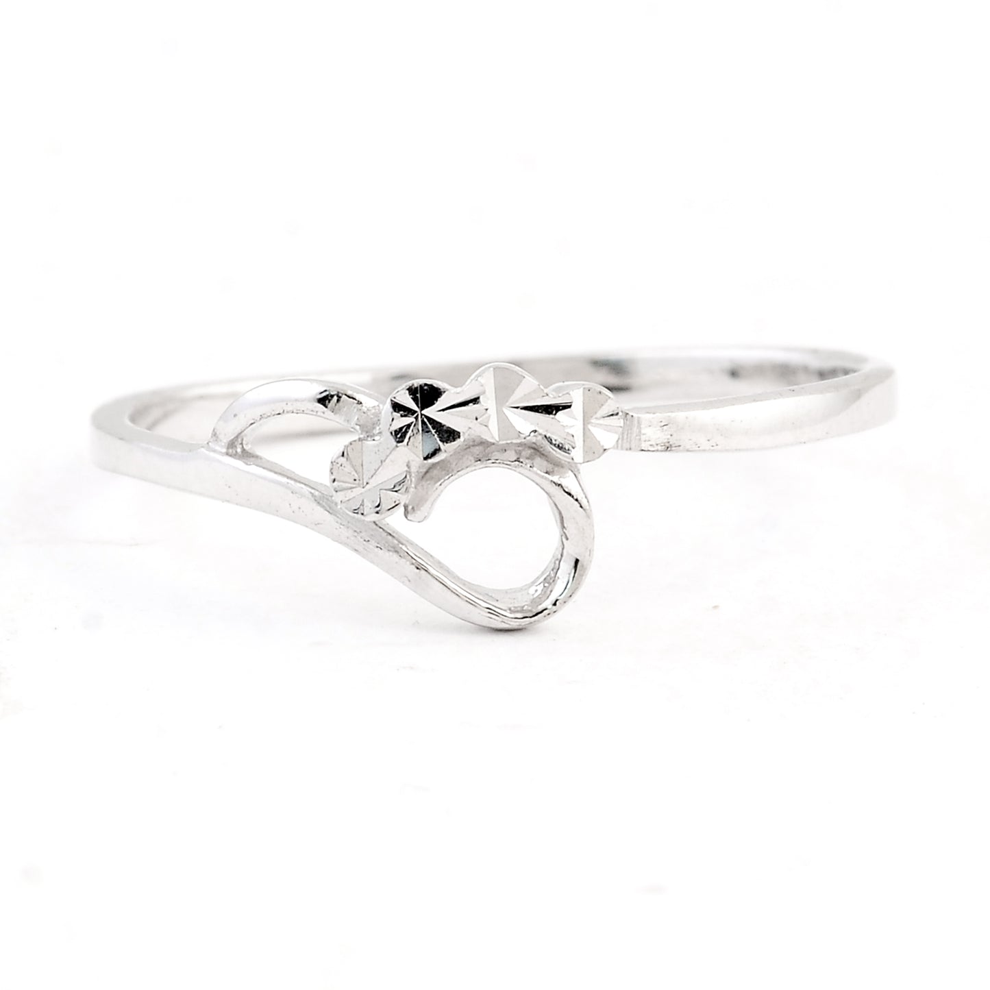 0.00 Ct Plain 925 Sterling Silver Ring