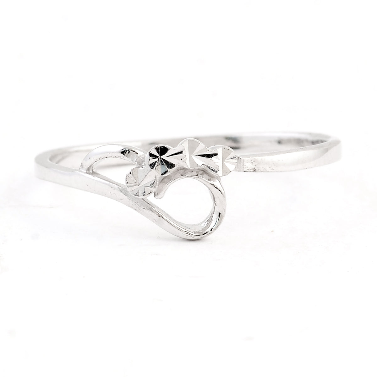 0.00 Ct Plain 925 Sterling Silver Ring