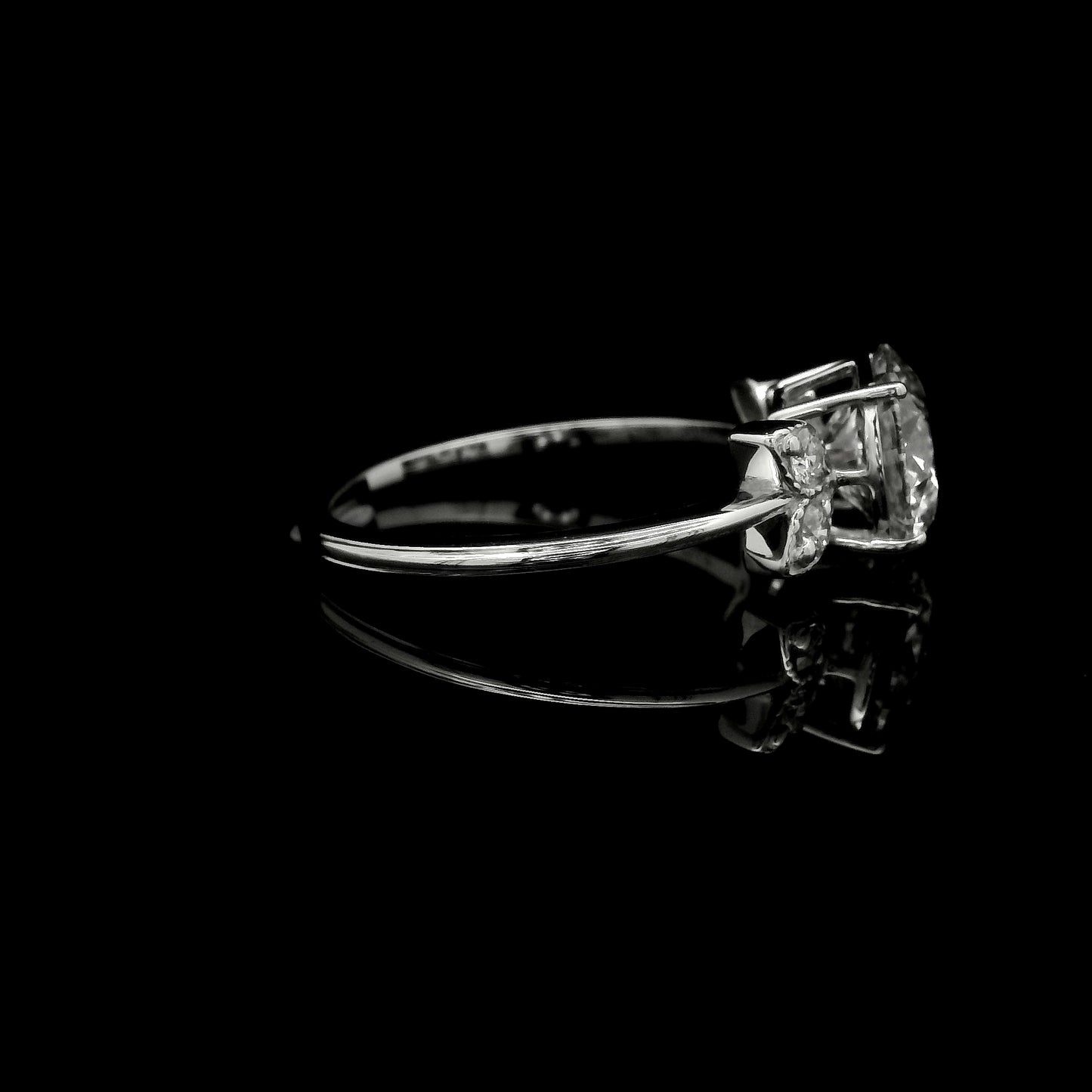 2.11 Carats Lab Grown Diamond 14K Gold Ring