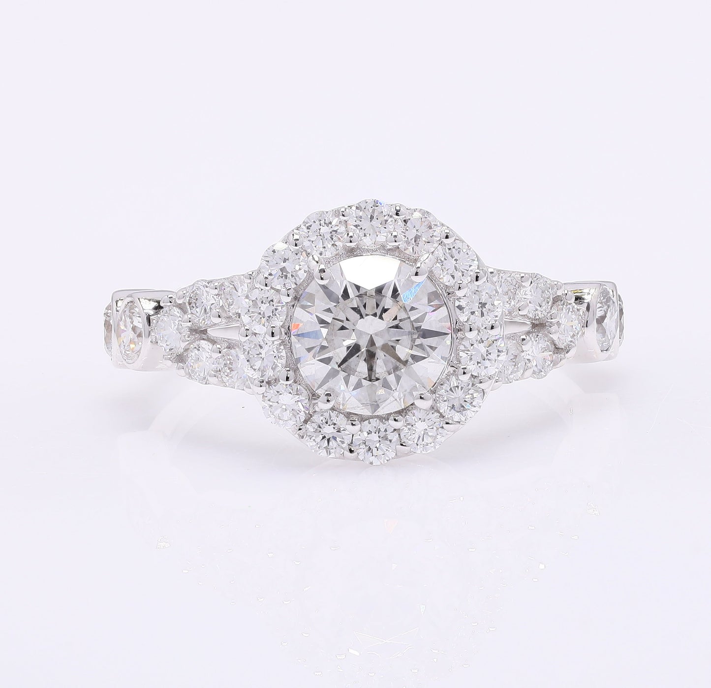 2.15 Carats Lab Grown Diamond 14K Gold Ring