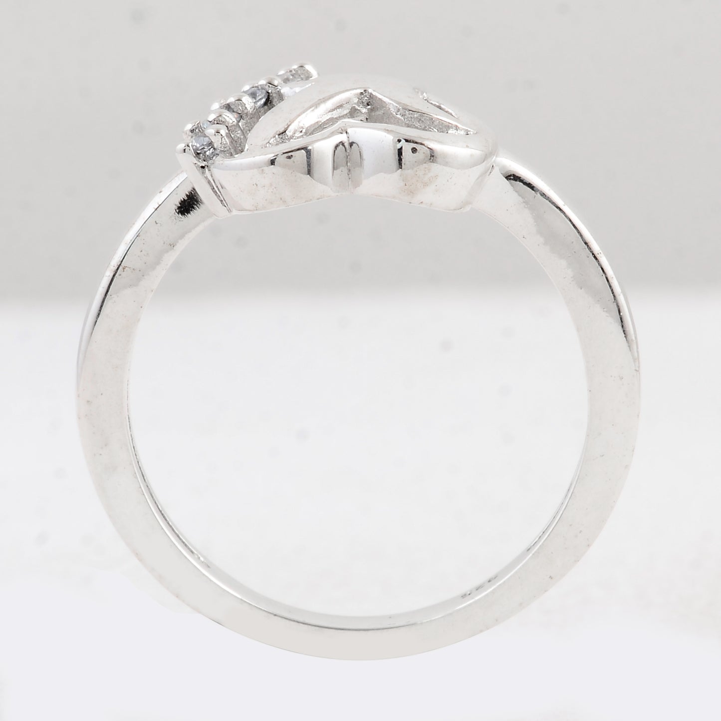 0.08 Ct Round Cubic Zirconia 925 Sterling Silver Ring