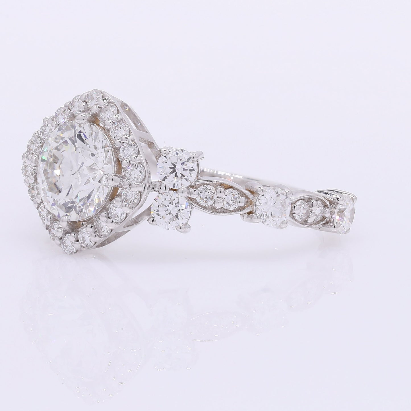 2.02 Carats Lab Grown Diamond 14K Gold Ring