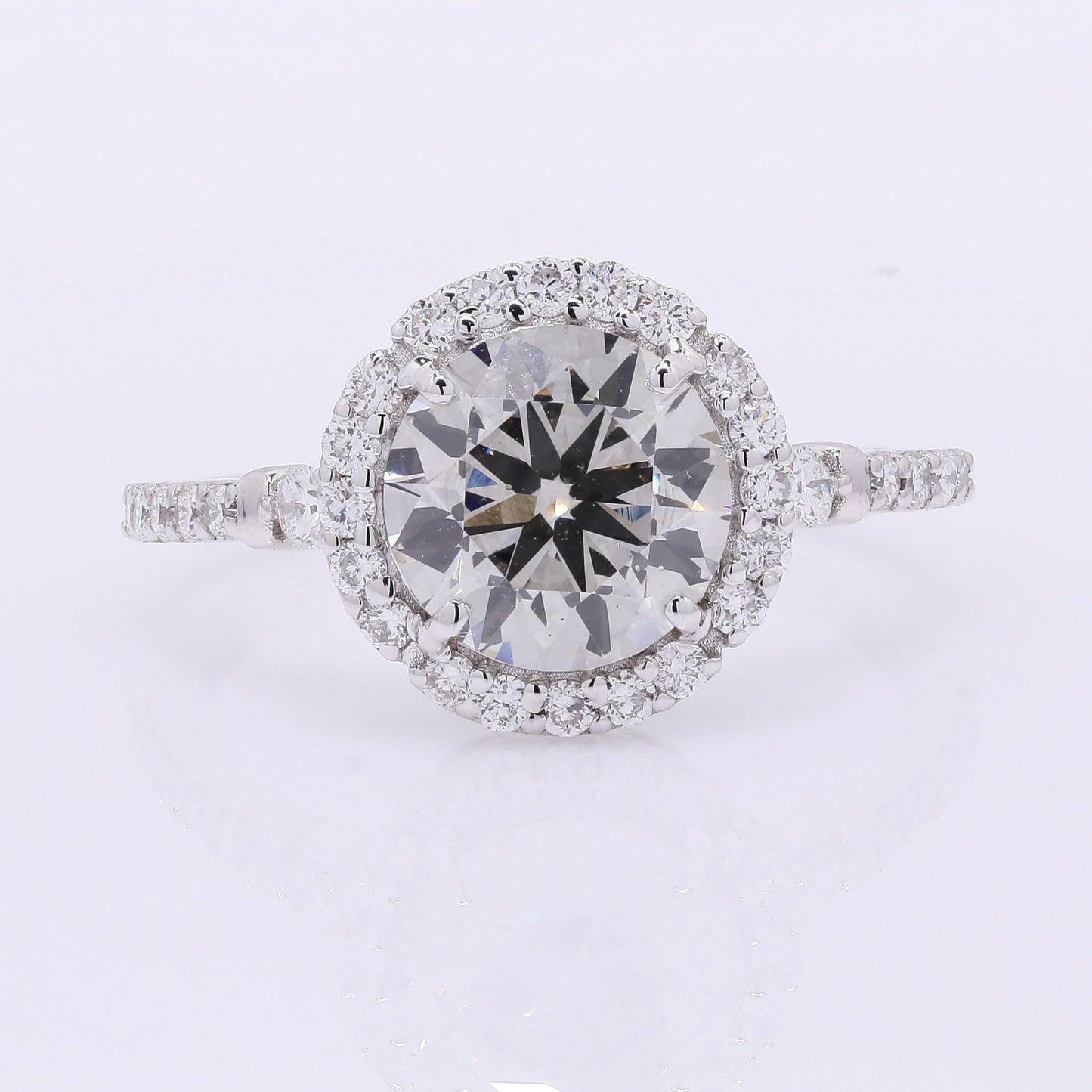 2.52 Carats Lab Grown Diamond 14K Gold Ring