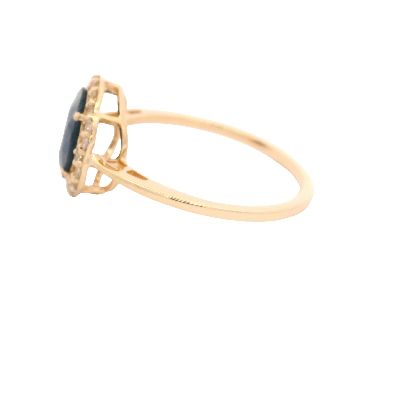 1.62 Ct Oval Sapphire 14K Gold Ring