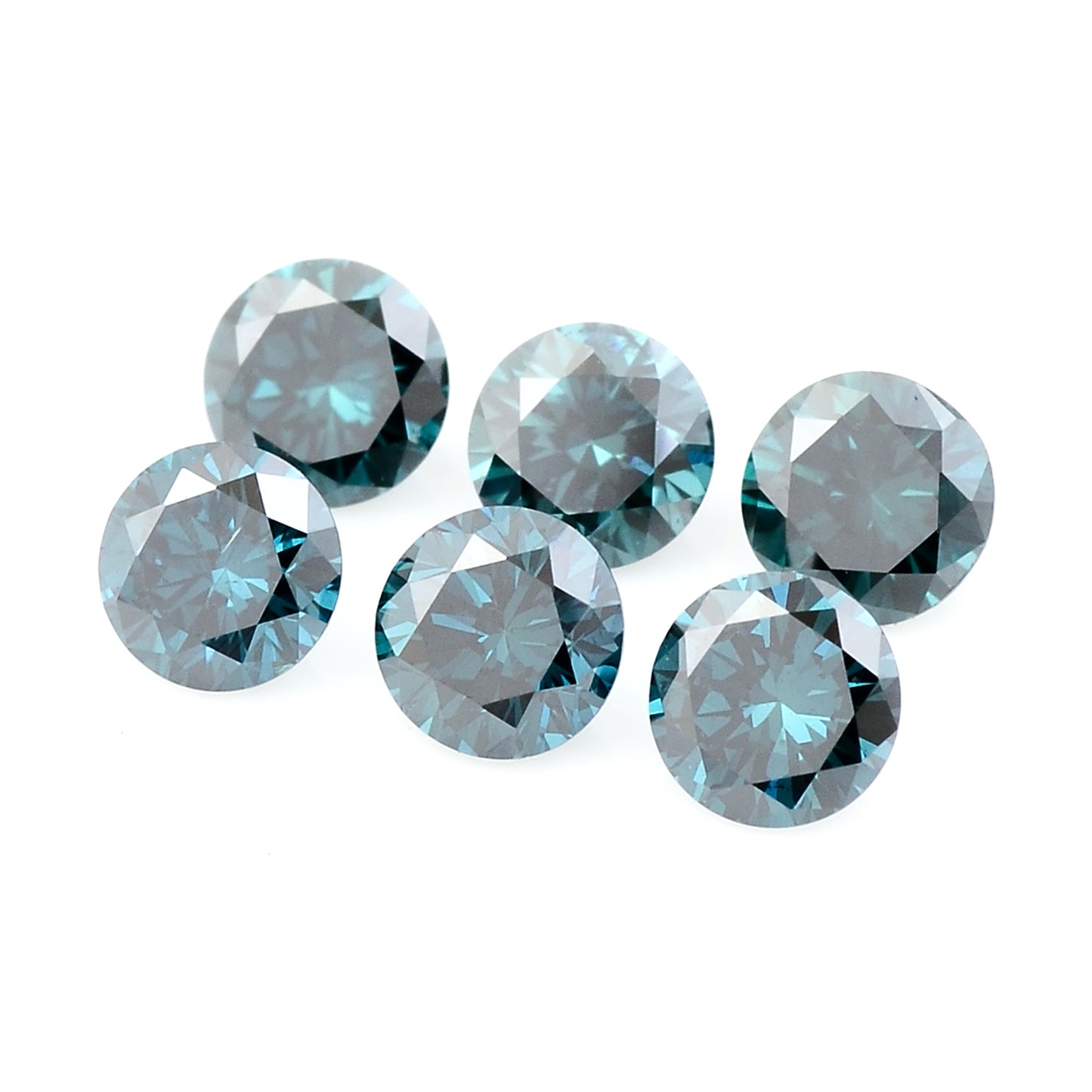 0.55 Blue Diamond Round Loose Gemstone