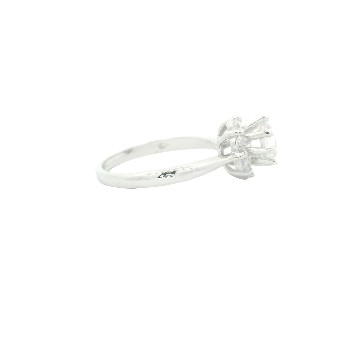 3.35 Ct Cubic Zirconia 925 Sterling Silver Ring