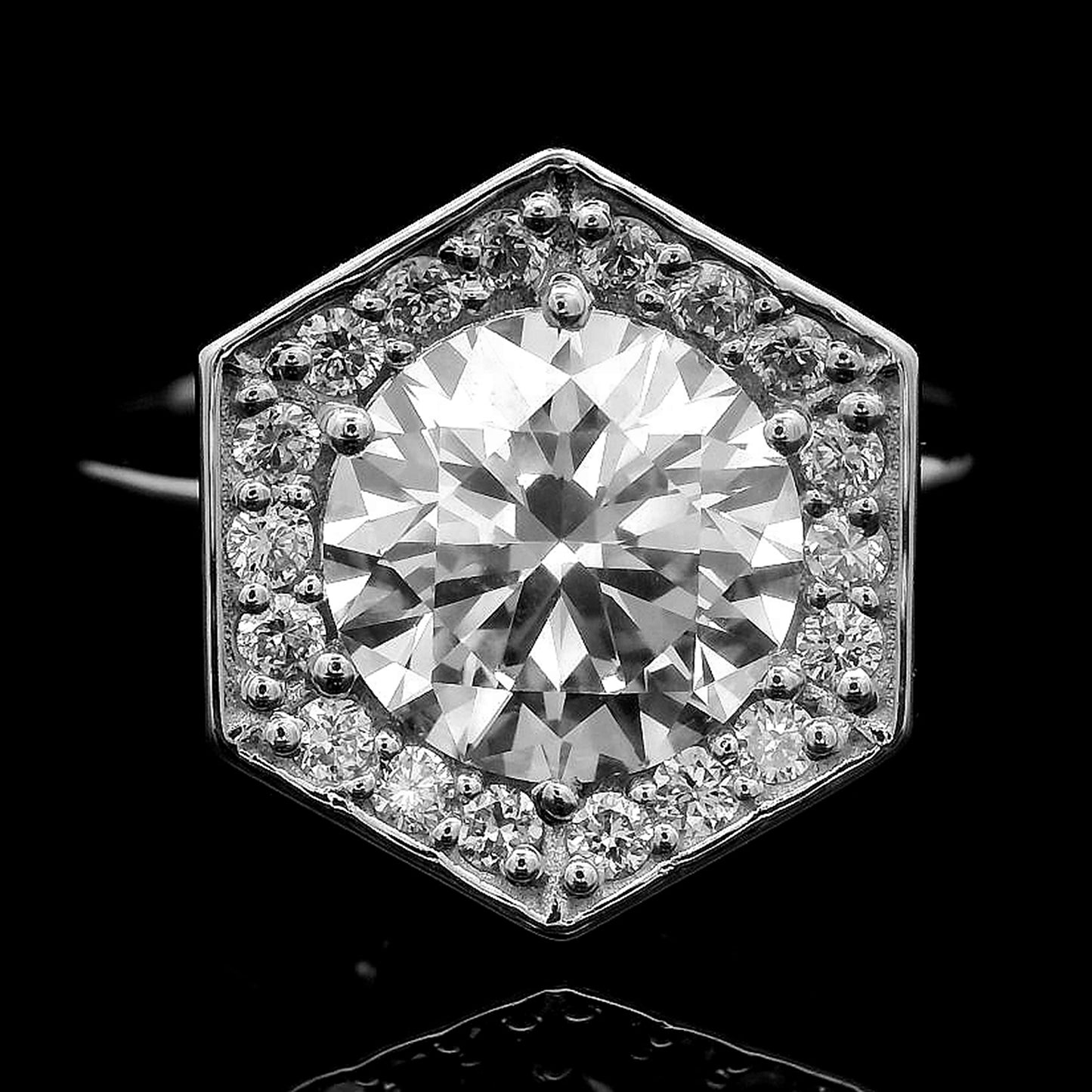 2.40 Carats Lab Grown Diamond 14K Gold Ring