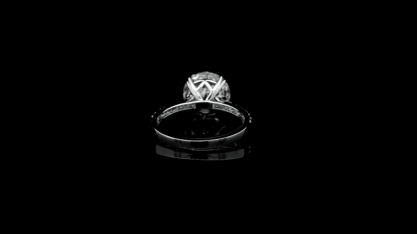 5.15 Carats Lab Grown Diamond 14K Gold Ring