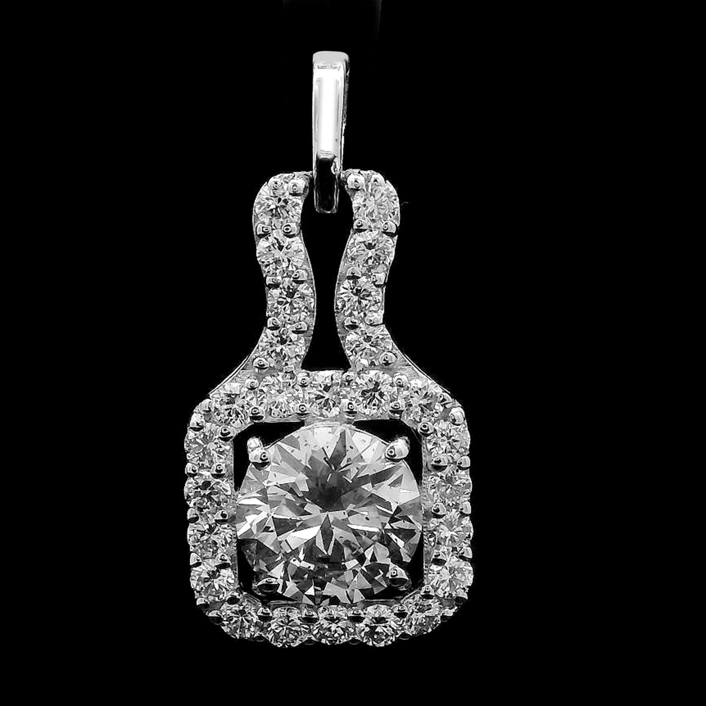 2.34 Carats Lab Grown Diamond 14K Gold Pendant