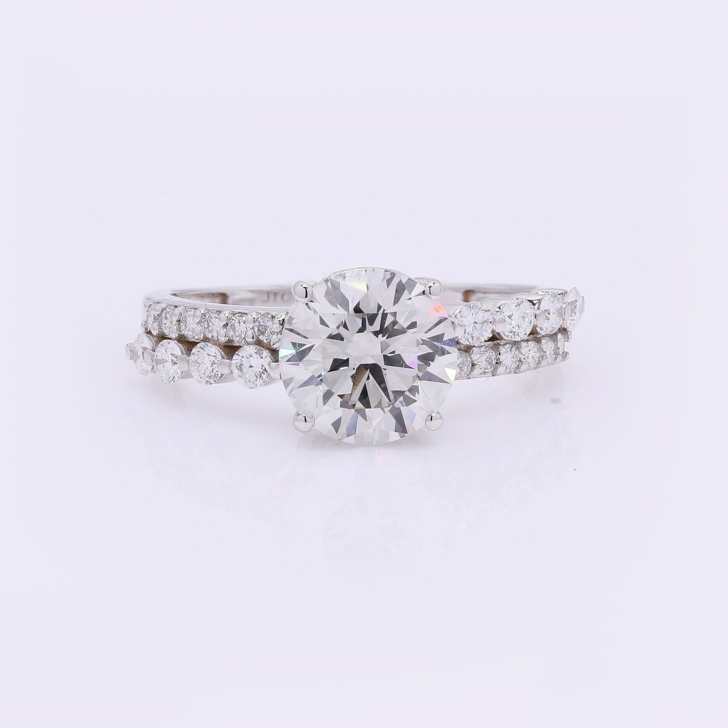 2.54 Carats Lab Grown Diamond 14K Gold Ring