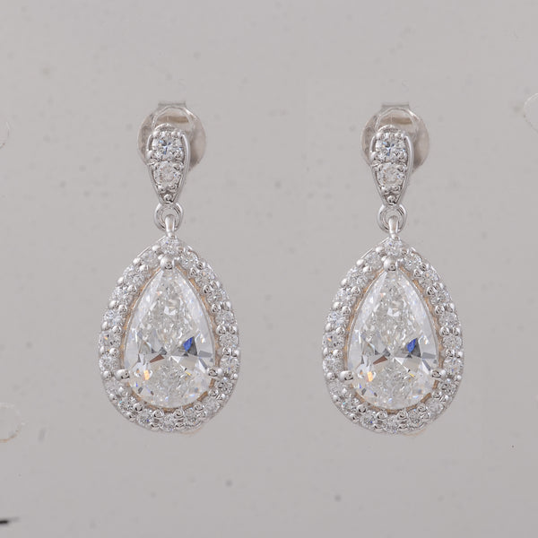 2.58 Carats Lab Grown Diamond 14K Gold Earrings