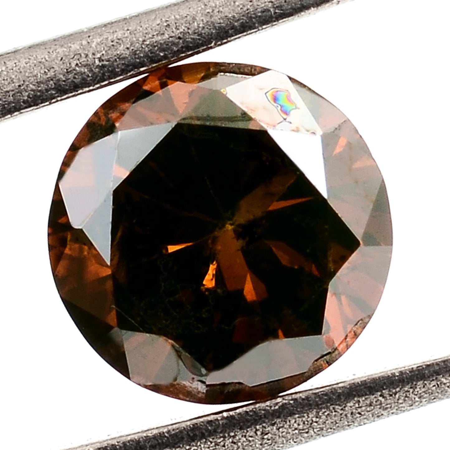 0.25 Red Diamond Round Loose Gemstone
