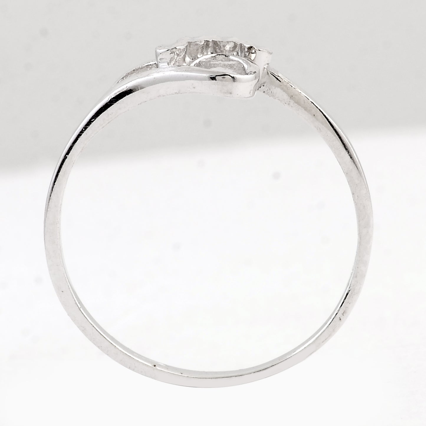 0.00 Ct Plain 925 Sterling Silver Ring