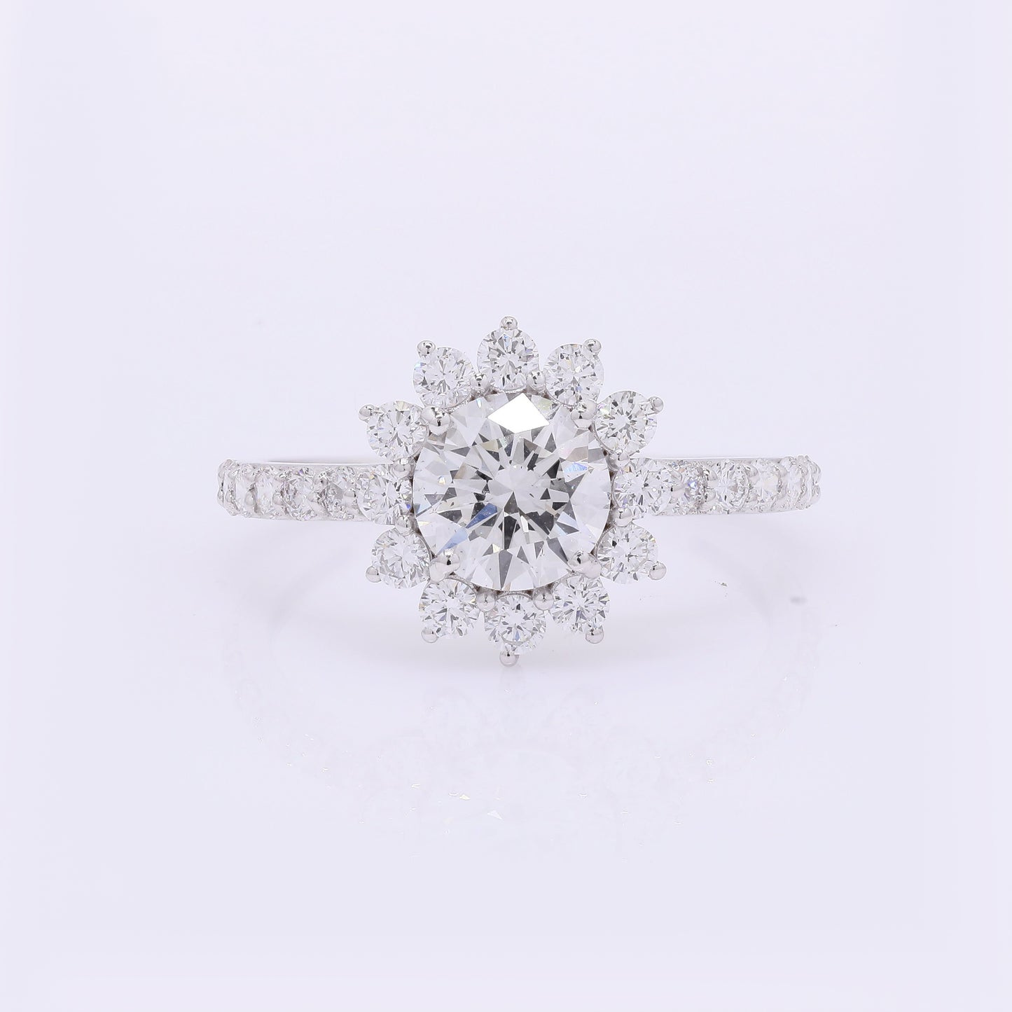 2.22 Carats Lab Grown Diamond 14K Gold Ring