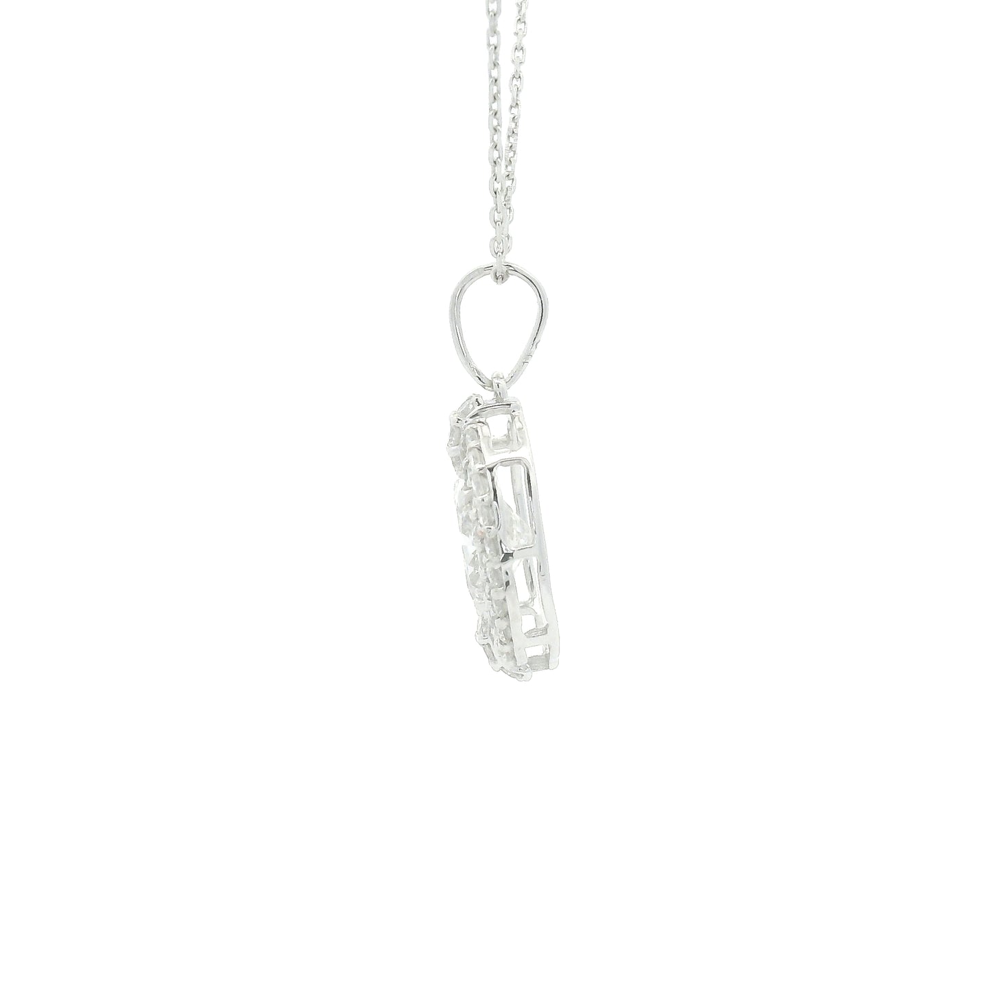 1.55 Carats Lab Grown Diamond 14K Gold Pendant