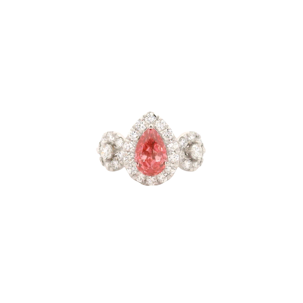 1.83 Carats Pink Lab Grown Diamond 14K Gold Ring