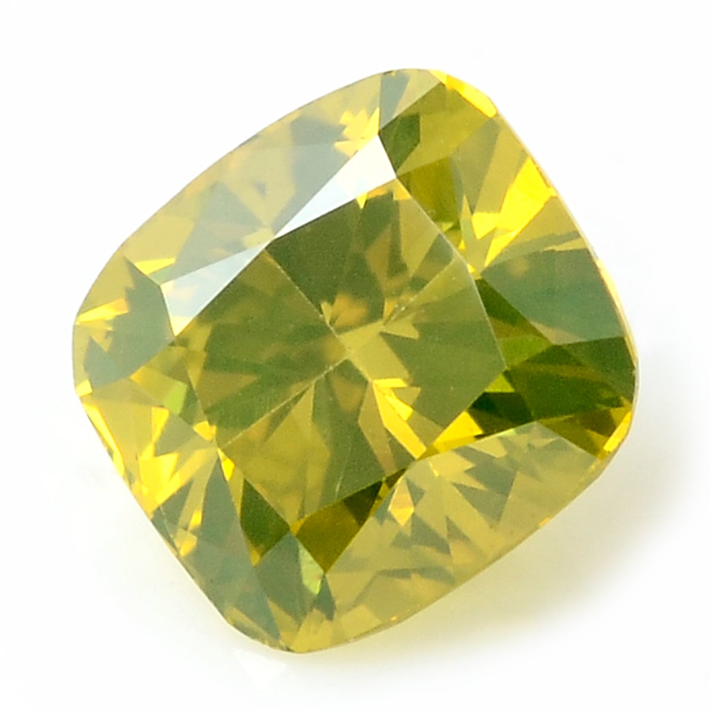 0.26 Carat Yellow Diamond Cushion Loose Gemstone