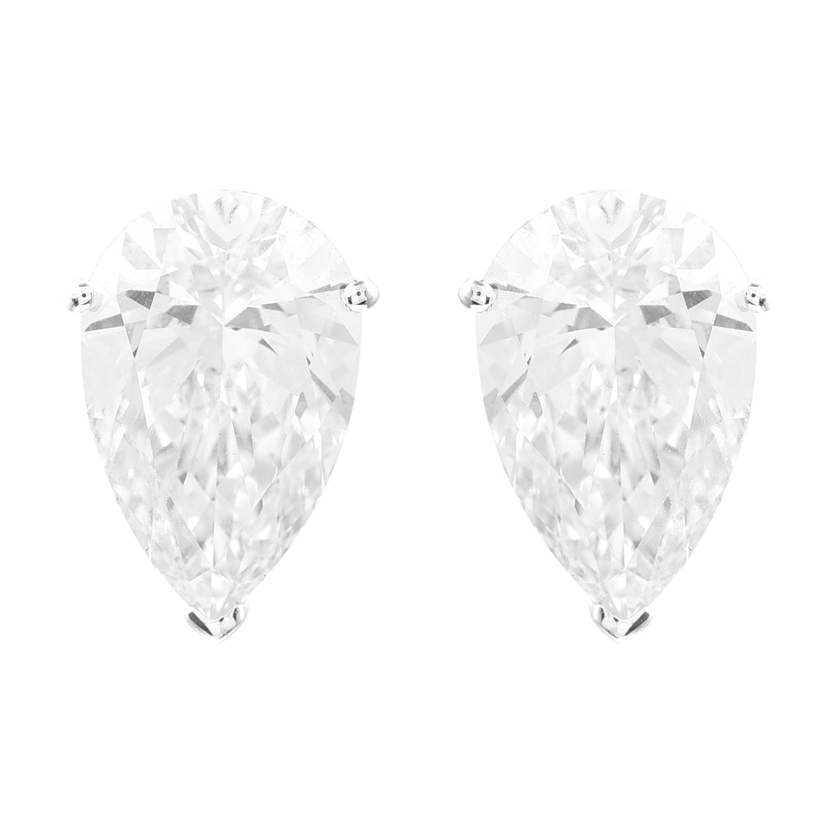 3.81 Carats Lab Grown Diamond 14K Gold Earrings