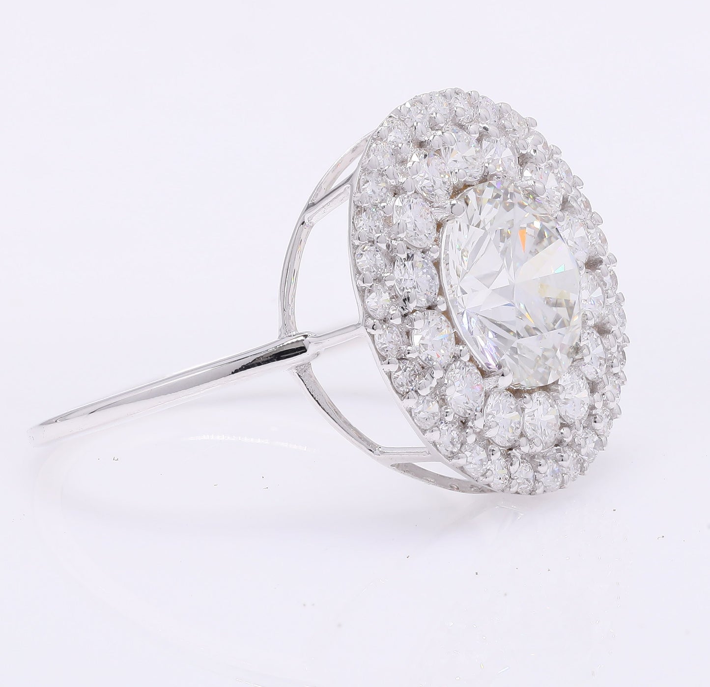 3.26 Carats Lab Grown Diamond 14K Gold Ring