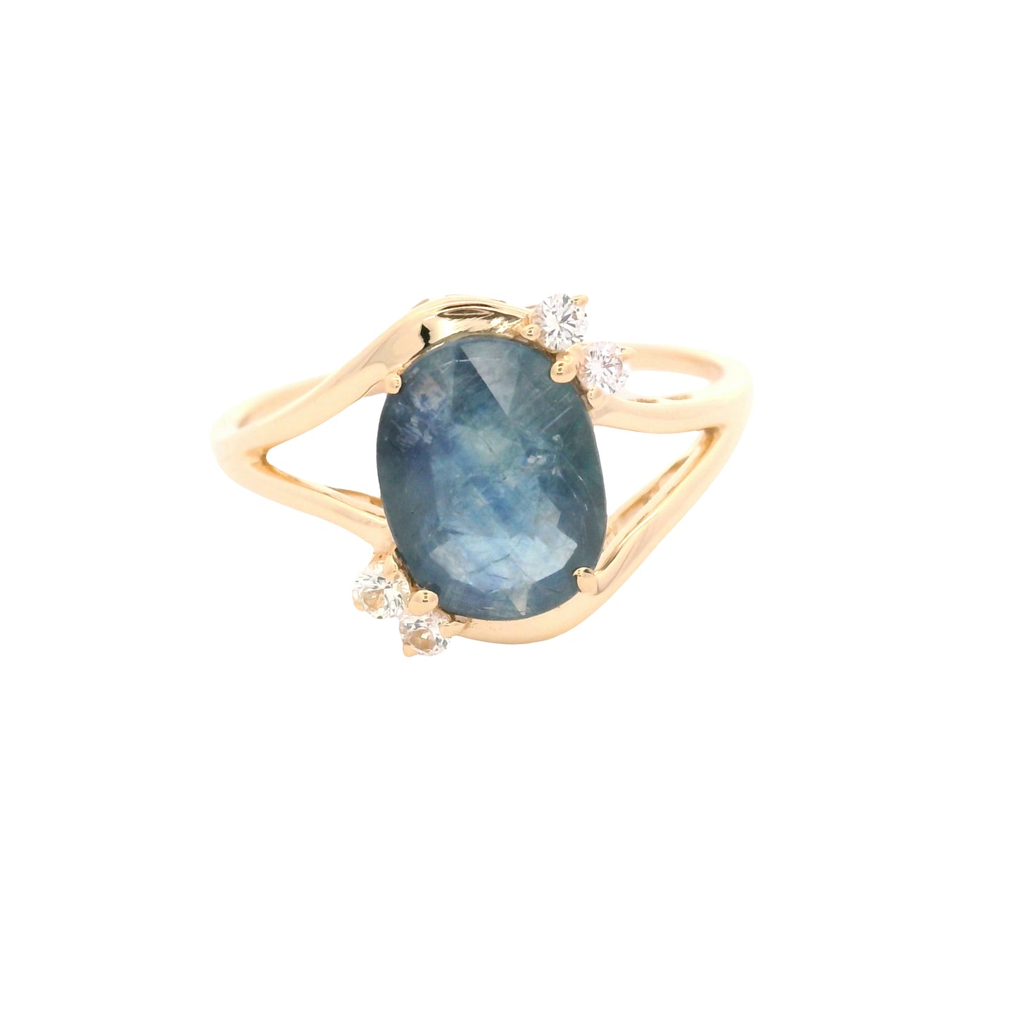 1.94 Ct Oval Sapphire 14K Gold Ring