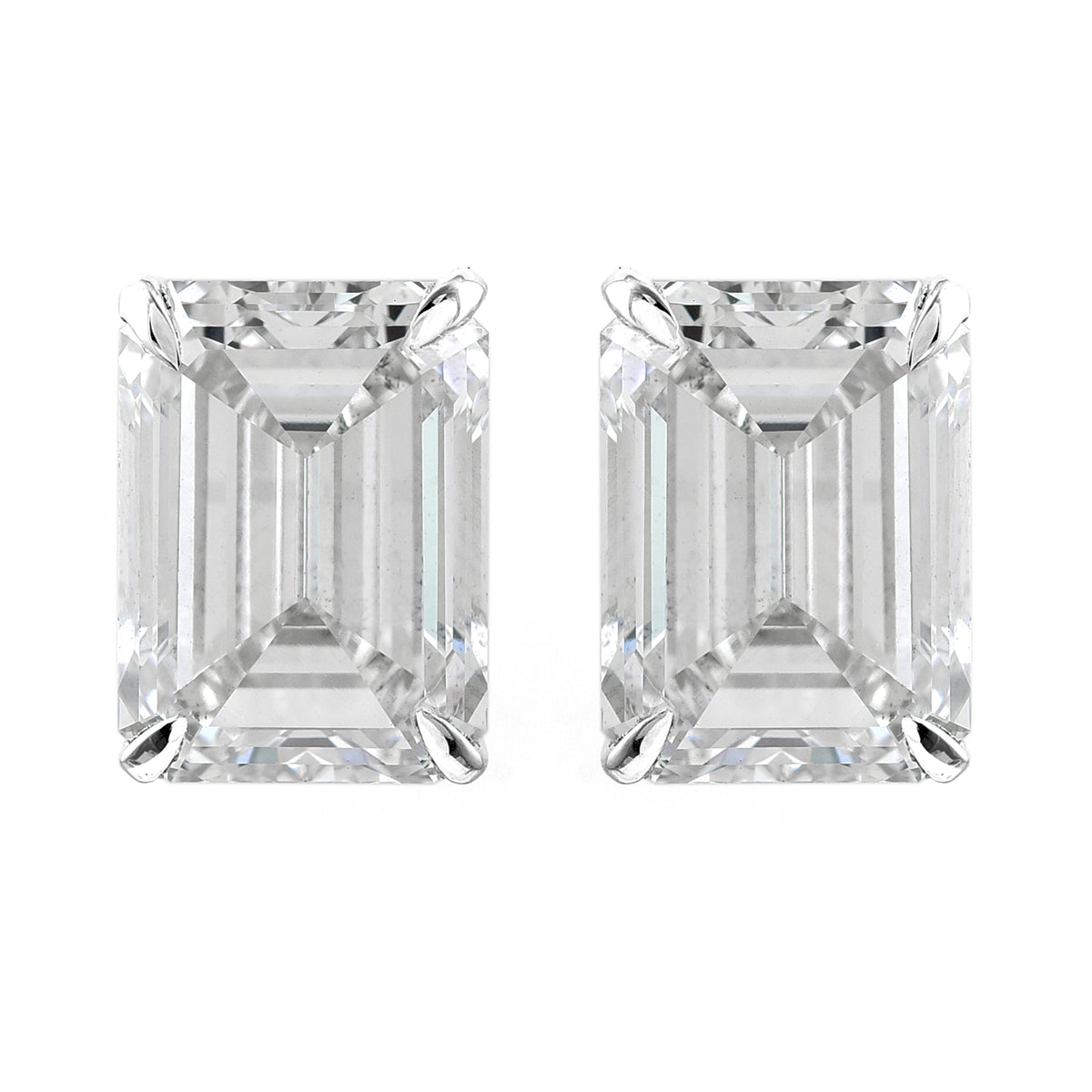 10.21 Carats Lab Grown Diamond 14K Gold Earrings