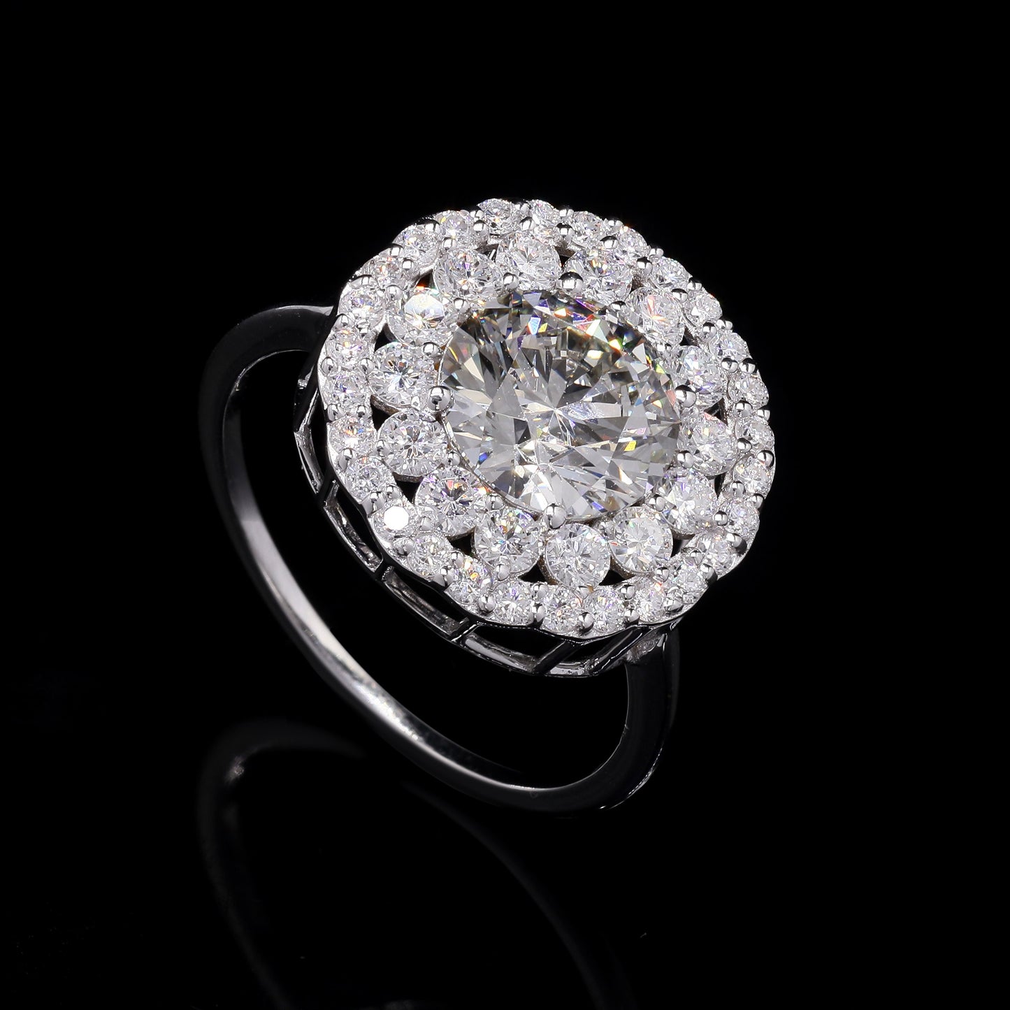 2.93 Carats Lab Grown Diamond 14K Gold Ring