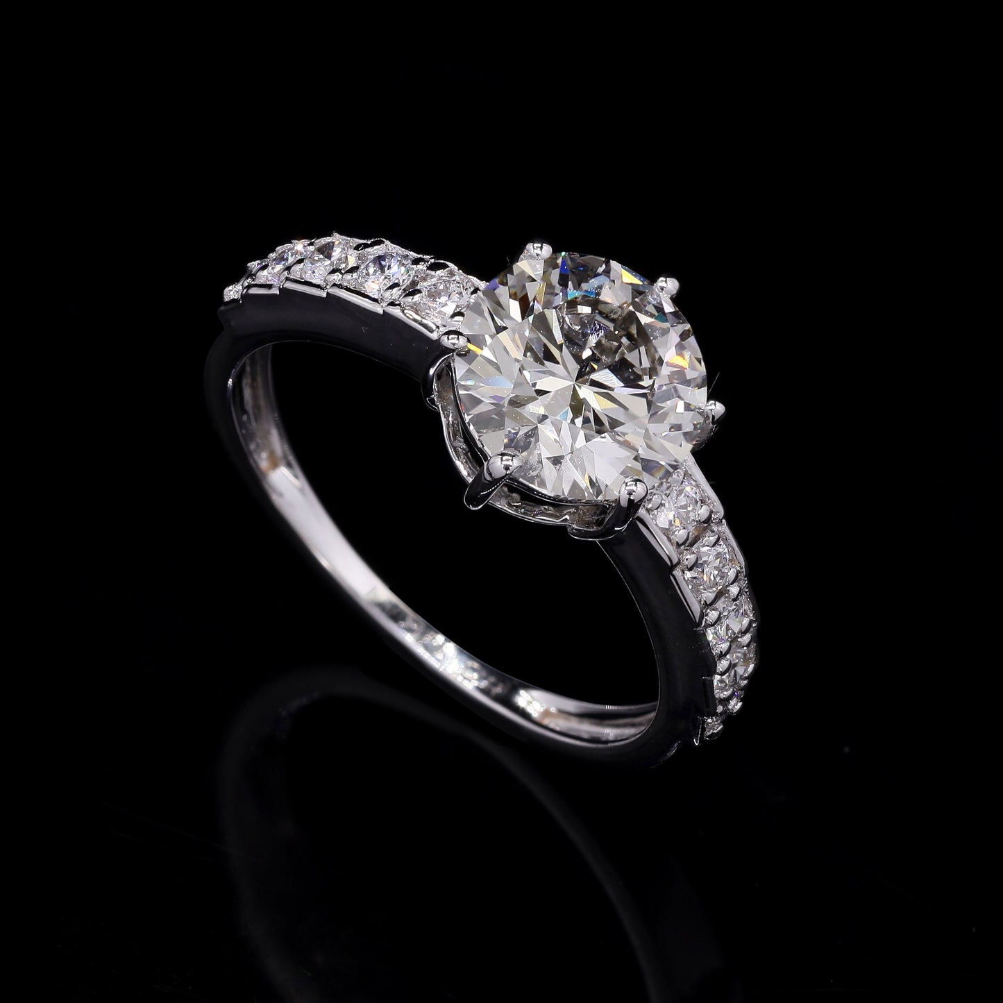 2.30 Carats Lab Grown Diamond 14K Gold Ring