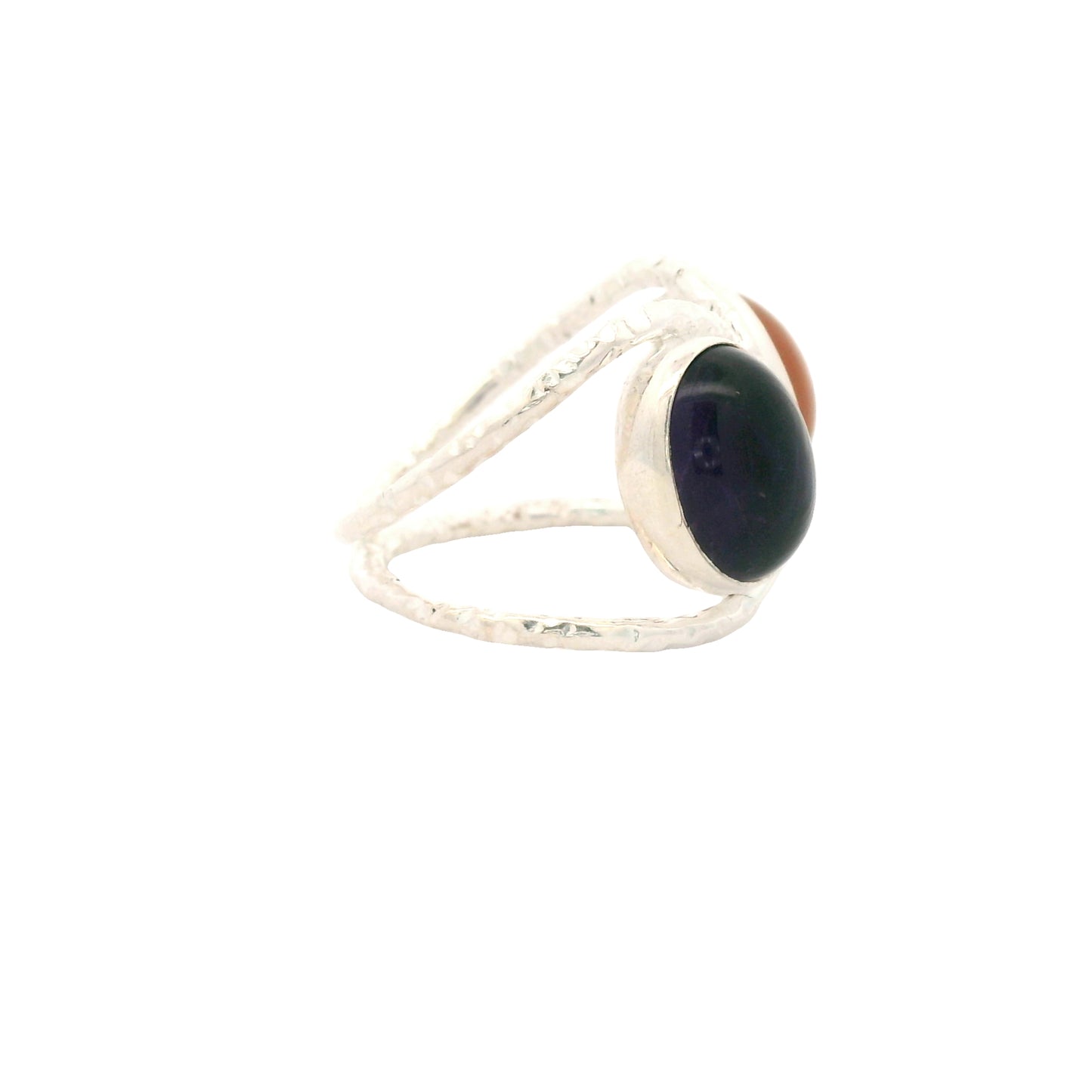 13.25 Ct Amethyst, Moonstone 925 Sterling Silver Ring