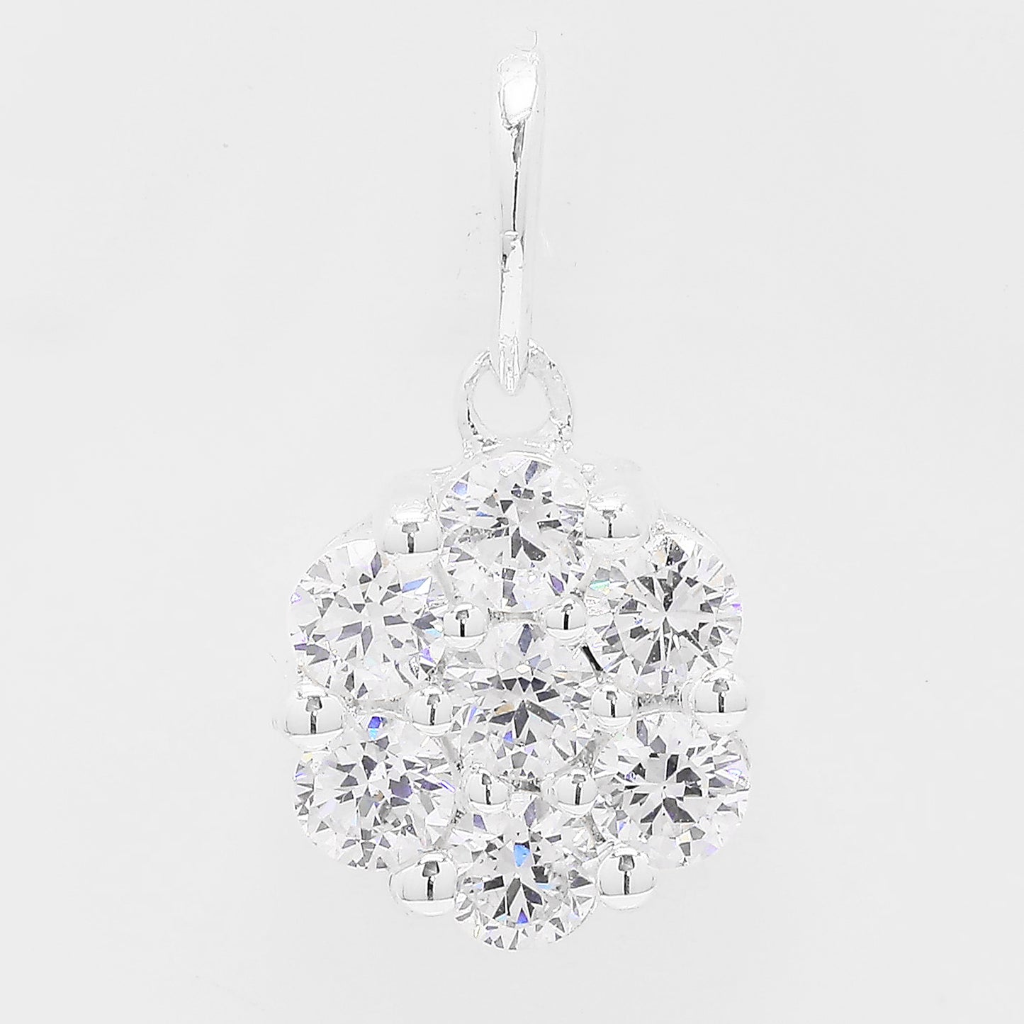 1.20 Ct Round Cubic Zirconia 925 Silver Pendant