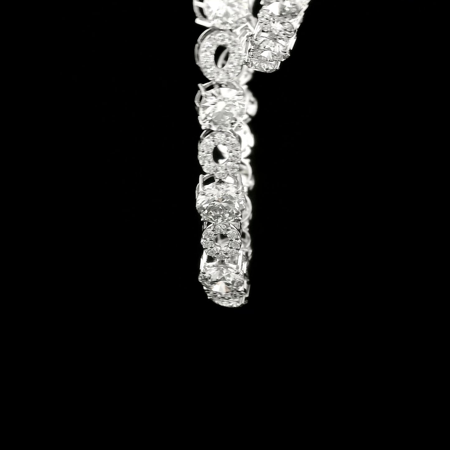 45.16 Ct Round Lab Grown Diamond 14K Gold Necklace