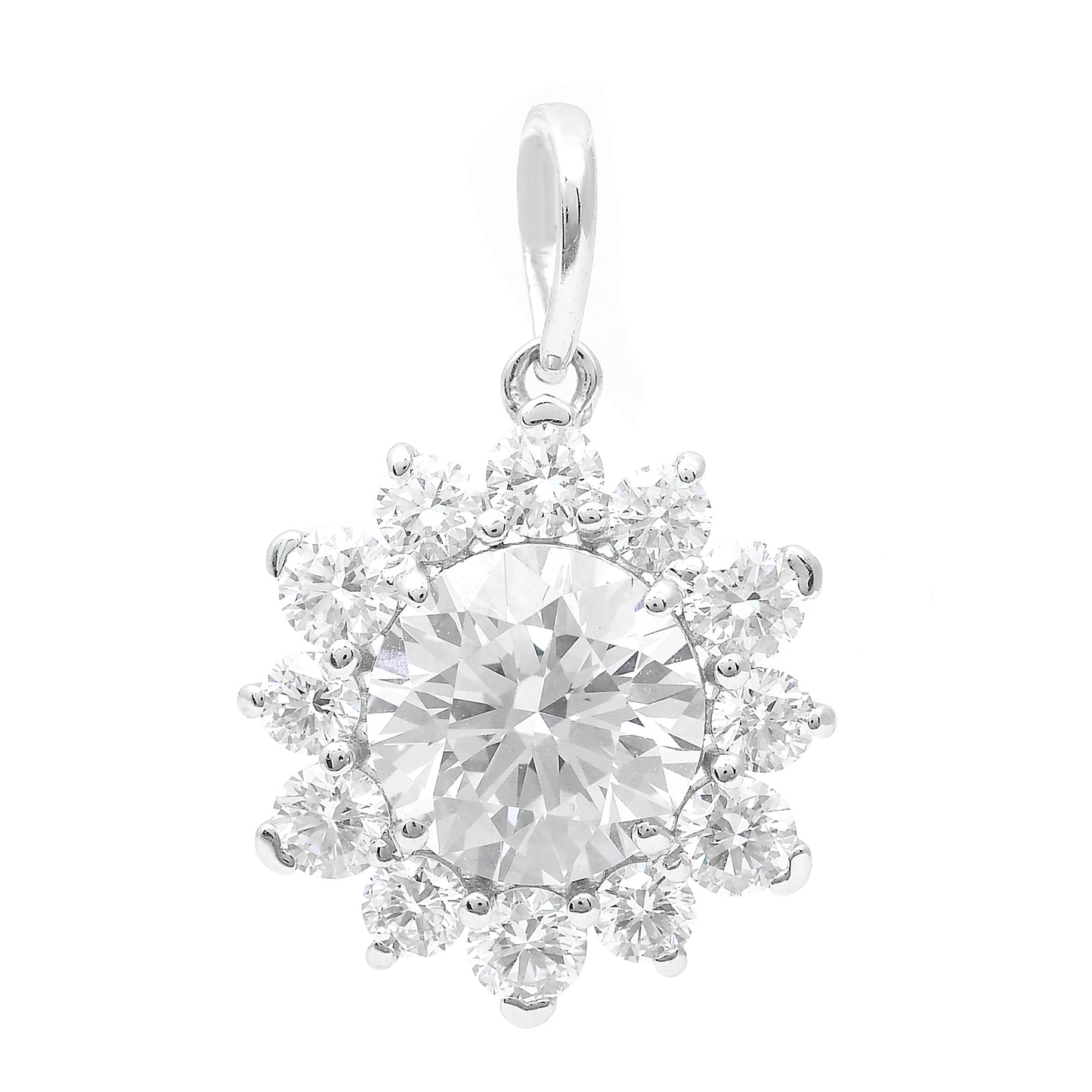 2.27 Carats Lab Grown Diamond 14K Gold Pendant