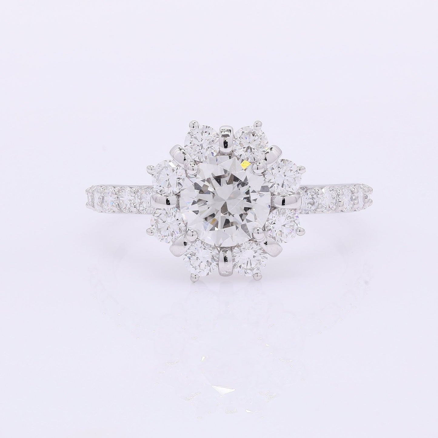 2.03 Carats Lab Grown Diamond 14K Gold Ring