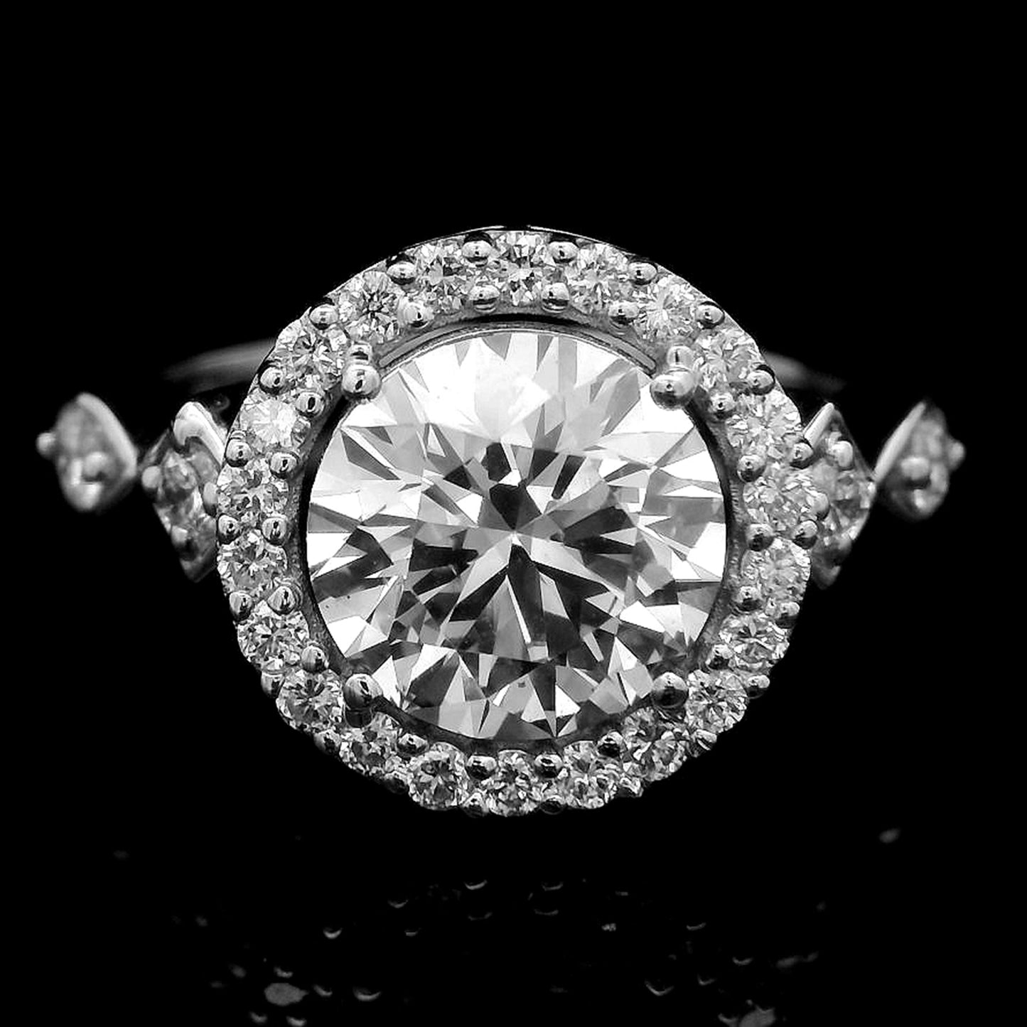 2.45 Carats Lab Grown Diamond 14K Gold Ring