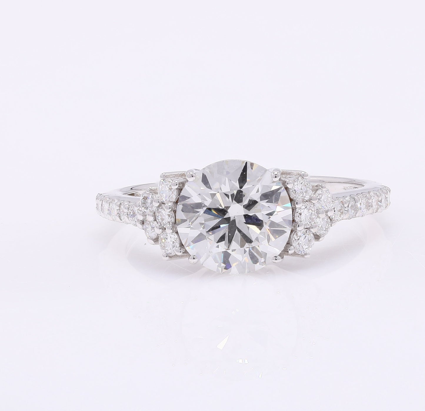 2.44 Carats Lab Grown Diamond 14K Gold Ring