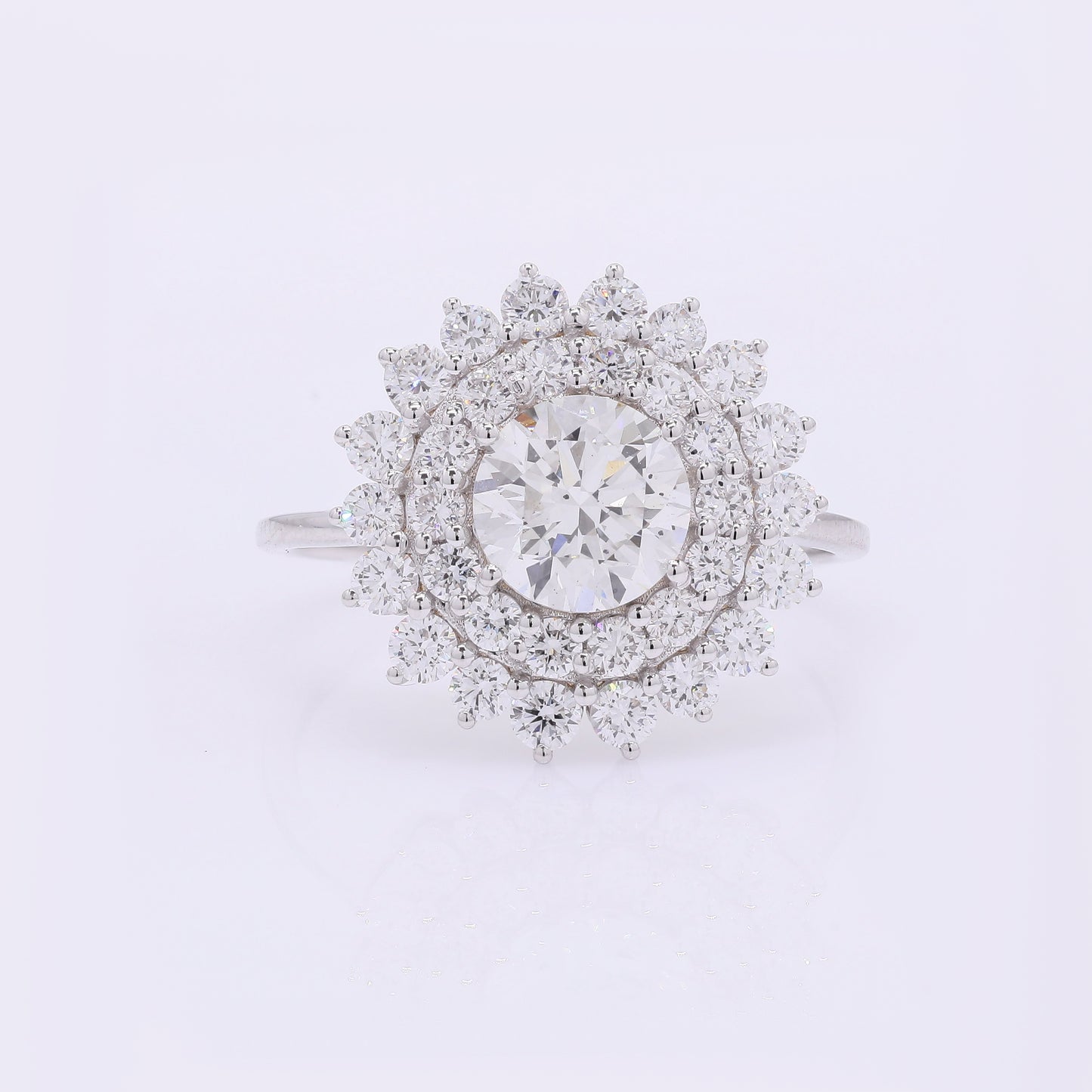 2.27 Carats Lab Grown Diamond 14K Gold Ring