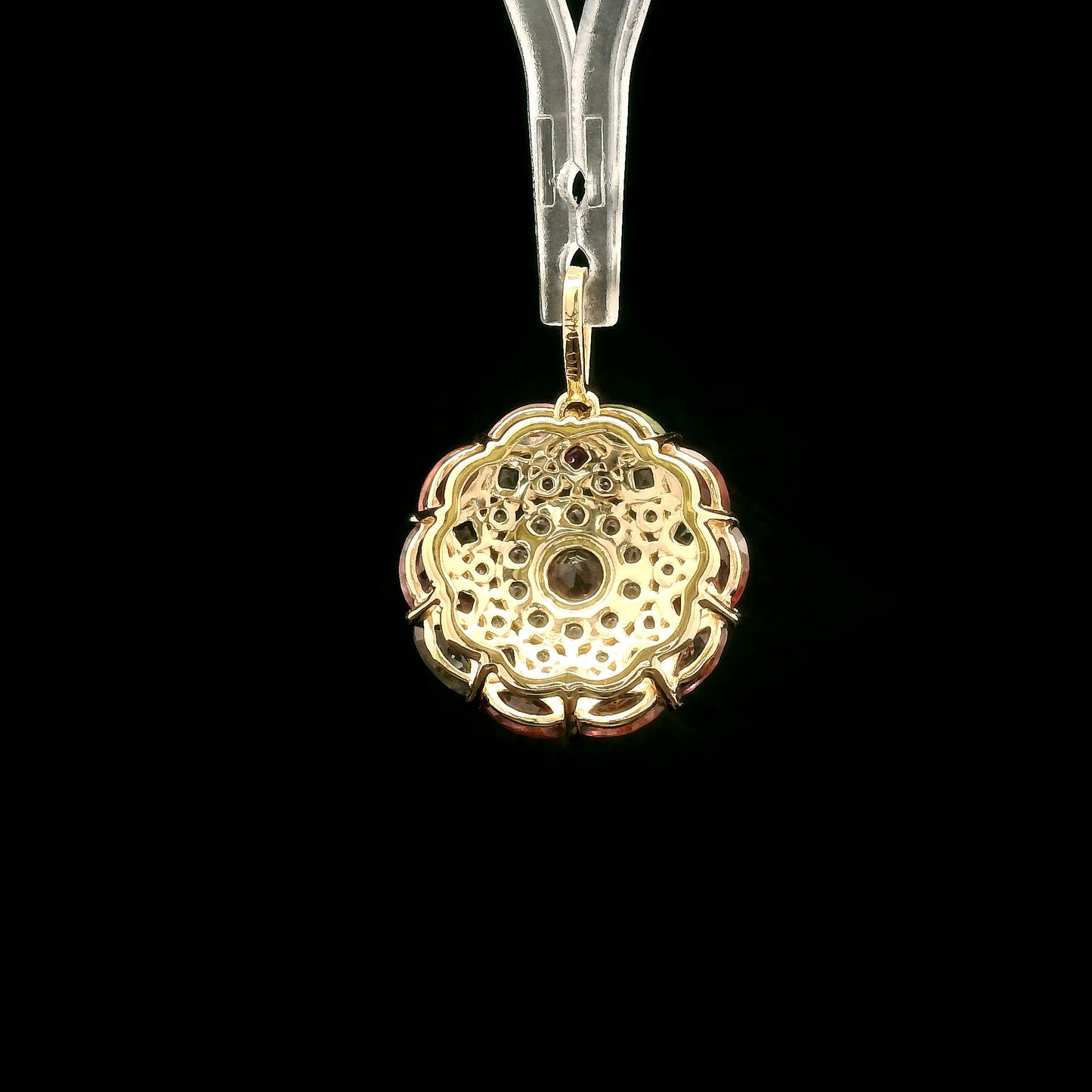 1.67 Ct Round Tourmaline 14K Gold Pendant