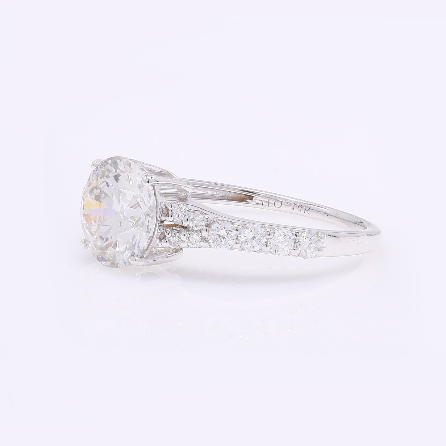 2.39 Carats Lab Grown Diamond 14K Gold Ring