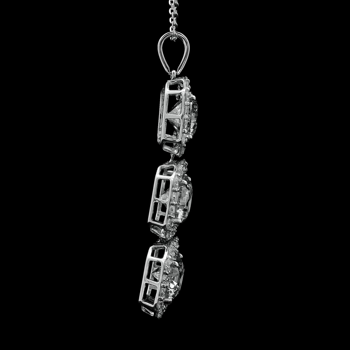 6.30 Carats Lab Grown Diamond 14K Gold Pendant